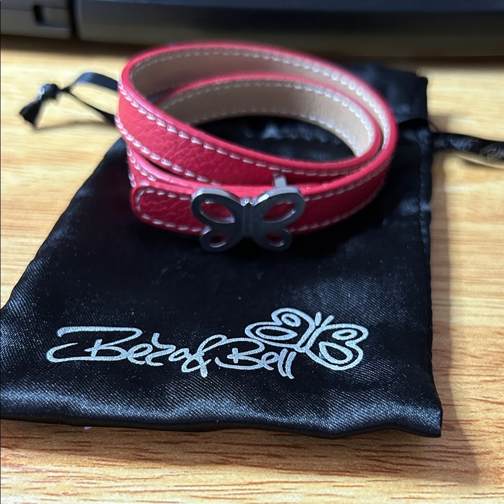 Red Leather Bracelet